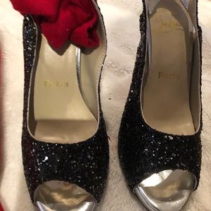 Christian Louboutin Black Sparklers